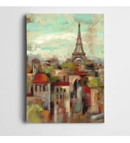 Eyfel ve Paris Kanvas Tablo