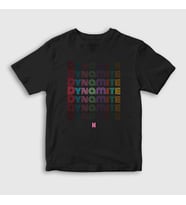 Presmono Unisex Çocuk Siyah Dynamite Bts T-Shirt 266129tt