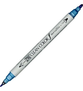 Zig Clean Color f Çift Uçlu Kalem 125 Metallic Blue 