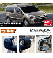 Citroen Berlingo Yarasa Ayna Kapağı Batman Parlak Siyah Piano Black