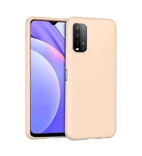 Xiaomi Redmi 9T Kılıf Nano içi Kadife Silikon - Pudra