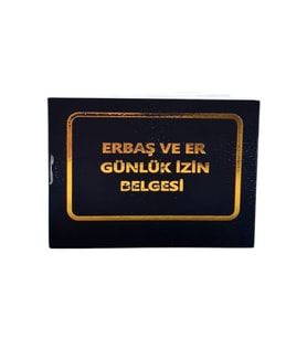 Erbaş ve Er Günlük İzin Belgesi - Çarşı Defteri