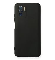 Newface Xiaomi Redmi Note 10 Kılıf Nano içi Kadife Silikon - Siyah