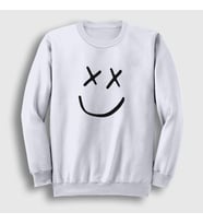 Presmono Unisex Beyaz Logo Louis Tomlinson Sweatshirt 459413tt (Beyaz)