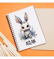 Tavşan Tasarımlı Kişiye Özel Defter