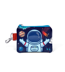 Coral High Kids Saks Mavi Astronot Desenli Bozuk Para Çantası 21824
