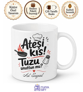 Aşçı Jargonu Yazılı Komik Kupa Bardak Hediye Şef Mutfak Espri