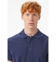 Lacoste Men's Regular Fit Polo T-shirt Erkek Şerit Detaylı Polo Yaka Tişört Lacivert