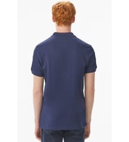 Lacoste Men's Regular Fit Polo T-shirt Erkek Şerit Detaylı Polo Yaka Tişört Lacivert