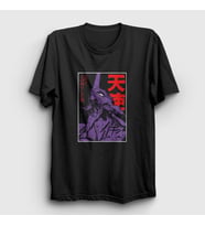 Presmono Unisex Siyah Eva 01 V2 Neon Genesis Evangelion Anime T-Shirt 420803tt