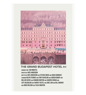 Büyük Budapeşte Oteli (2014) Tablo Ahşap Poster Dekoratif