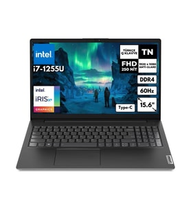 Lenovo V15 G3 I7-1255U 16 GB 1 Tbssd Intel Iris Xe Graphics 15.6" Fhd Freedos Taşınabilir Bilgisayar 82TT00C6TXFR2