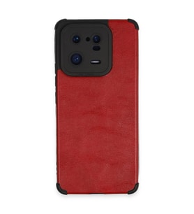Xiaomi Mi 13 Pro Kılıf Loop Deri Silikon - Kırmızı