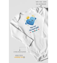 You are the best dad Uzun Kollu Çıtçıtlı Bebek Body