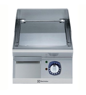 Electrolux Professional Endüstriyel Elektrikli Set Üstü Izgara, Düz Krom Pleytli, Eğimli Tablalı, Termostatik Kontrol, Demonte Sırtlık Ve Spatula, Derinlik 730 Mm - 400 Mm E7FTEDCSI0