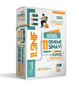 2024 11.Sınıf Sözel Türkiye Geneli Değerlendirmeli Dijital Çözümlü 11li PAKET DE (Beyaz)