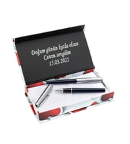 Anneler Günü Hediyesi Scrikss Kalem Seti Özel Kalpli Kutu