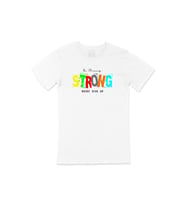 Be Strong Never Give UP Tişört (Beyaz)