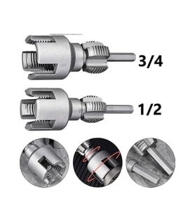 REKOTOOLS 2’ Li Set Iç Dış Plastik Boru Diş Açma Seti 1/2 ve 3/4 Inç