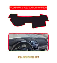 VOLKSWAGEN Polo (2001-2009) DÜRBÜN  TORPİDO KORUMA HALISI KIRMIZI KENAR