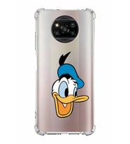 Xiaomi Poco X3 Köşe Korumalı Antişok Kapak Donald Duck Tasarımlı Şeffaf  Kılıf