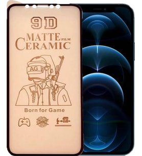 Apple Uyumlu   iPhone 12 Pro Max Ekran Koruyucu 9D Mat Seramik Nano Tam Kaplayan