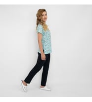 Unisex Yeşil Diş Desen Likralı Cerrahi Diş Doktoru Scrubs Üniforma Takımı