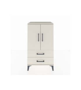 Hyperion Komodin 2 Raflı 2 Çekmeceli 2 Kapaklı 60x44x106 Aytaşı-Aytaşı