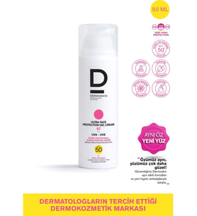 Dermoskin Ultra Face Protection Krem SPF 50 Normal Ciltler İçin Güneş Koruyucu 50 ml