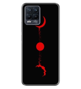 8 8 Pro Kılıf Silikon Desen Özel Seri Red Moon 1710