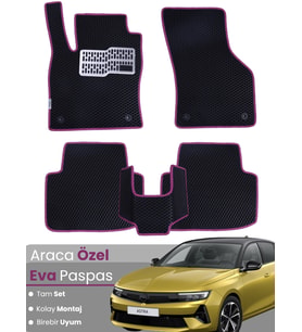 Opel Astra L Benzinli (2022-2025) Uyumlu EVA Paspas Tam Set–Araca Özel Kesim,Kaymaz,Kolay Montaj