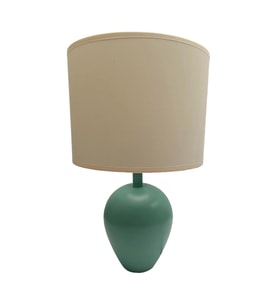Minimal Polyester Abajur Turkuaz