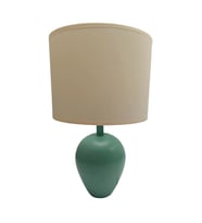 Minimal Polyester Abajur Turkuaz