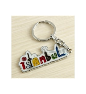 İstanbul Yazılı Metal Anahtarlık