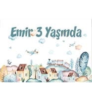 Evler Şehir Teamlı Doğum Günü Afişi 100x150 cm