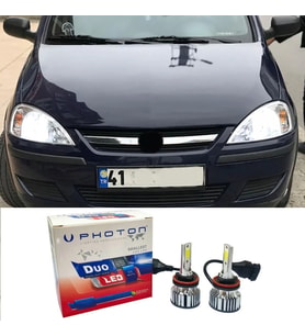 Opel Corsa C Led Xenon Uzun Far Ampulü H7 Duo Yeni Seri Beyaz 2000-2006