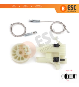 Fiat 500 2007-On 2/3 Kapı Hatchback Cabrio 68070267AD İçin Elektrikli Ön Sol Cam Kriko Tamir Seti