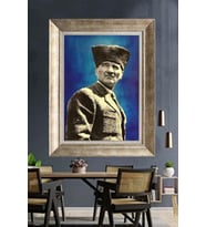 Gümüş Çerçeveli Atatürk Tablo za223