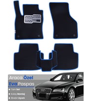 AUDİ A8 (2009-2017) Uyumlu EVA Paspas Tam Set–Araca Özel,Su Geçirmez,Hızlı ve Kolay Montaj