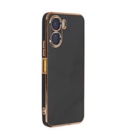 Vivo Y16 Kılıf Volet Silikon - Siyah
