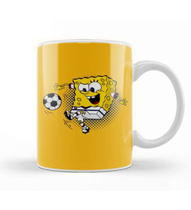 Sponge Soccer Süngerbob Kupa Bardak Porselen