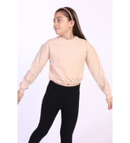 Toontoy Kız Çocuk Dreams Nakışlı Sweatshirt (Bej)
