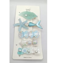 Little Ocean Deniz Temalı 5'li Pens Toka Seti - Mermaid