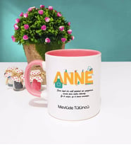 Anneler Günü Hediyesi Anneye Hediye - 8 - Kupa Bardak Pembe