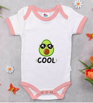 BK Kids Cool Tasarımlı Pembe Bebek Body Zıbın-1