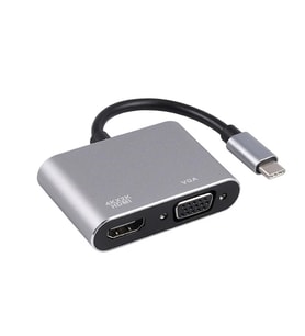 Winex 2in1 Type-C to 4K HDMI + VGA Çevirici ve Dönüştürücü Adaptör HC10