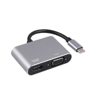 Winex 2in1 Type-C to 4K HDMI + VGA Çevirici ve Dönüştürücü Adaptör HC10