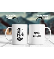 Kül Tigin - Türk Liderleri Özel Tasarım Kupa Bardak (Beyaz)