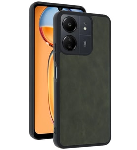Redmi 13C Kılıf Aras Deri Kapak - Açık Yeşil