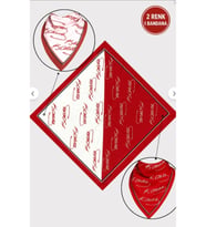 10 ADET Atatürk İmzalı Çok Amaçlı Çift Taraflı Bandana Fular (Okul, Etkinlik, Tören, Gösteri)
